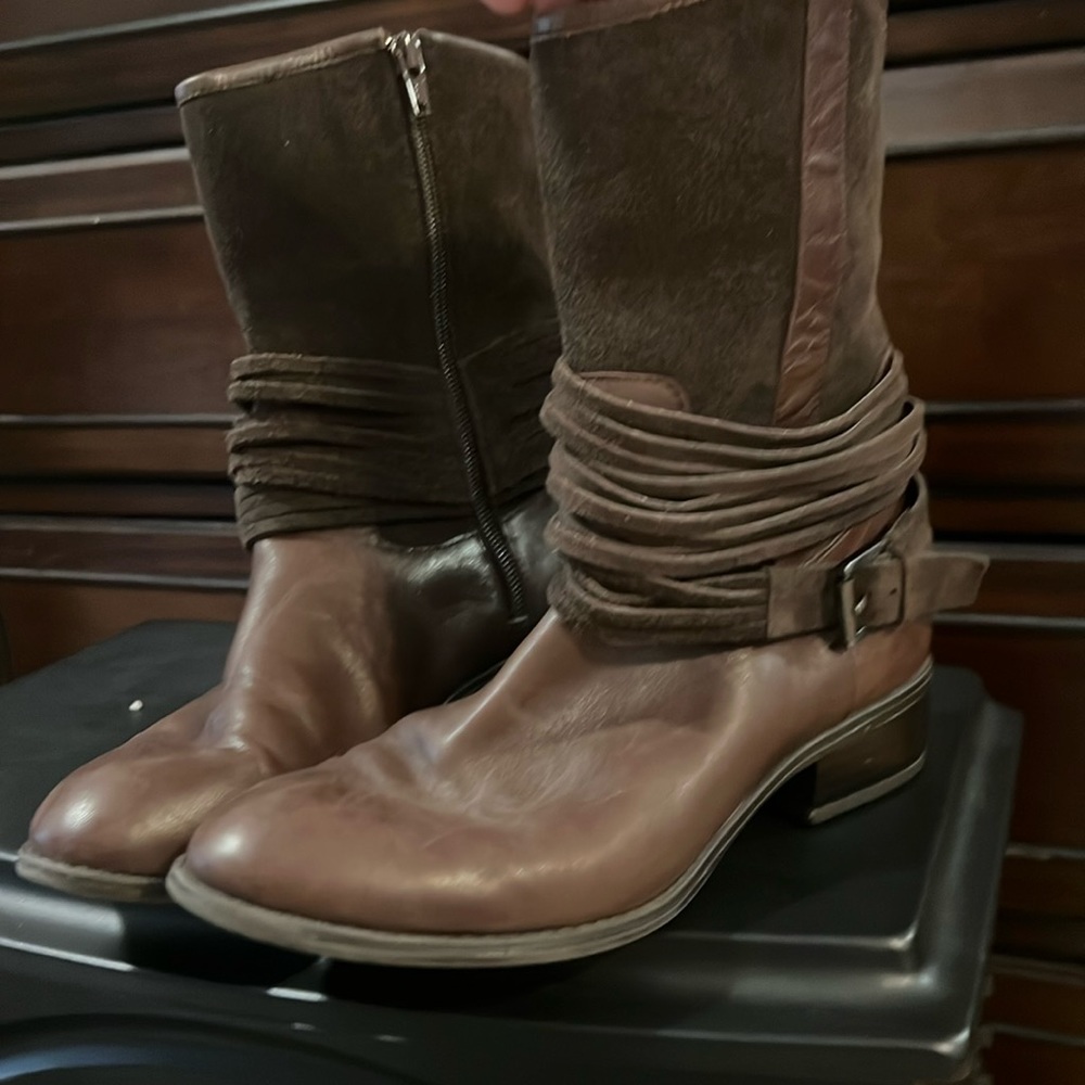 Ralph Lauren Brown Ankle Boots